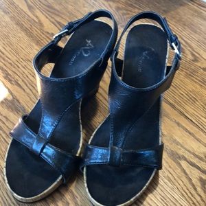 A2 by Aerosoles Black Womens Wedges